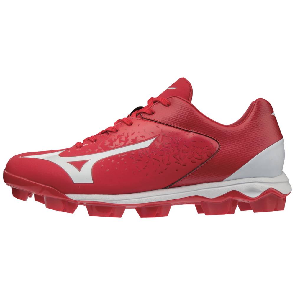 Panske Botasky Mizuno Select Nine TPU Nizke Molded Červené/Biele Vypredaj SXUJ76823